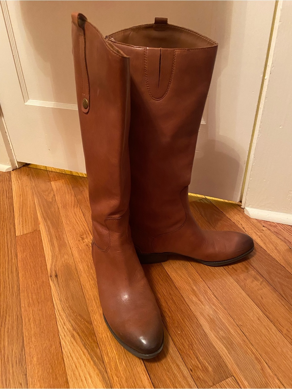 Sam Edelman Tall Leather Riding Boots - Brown